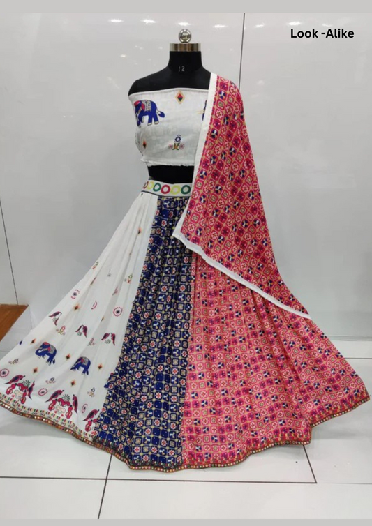 Gorgeous Multicolored Chaniya Choli Lehengas With Dupatta Set For Women