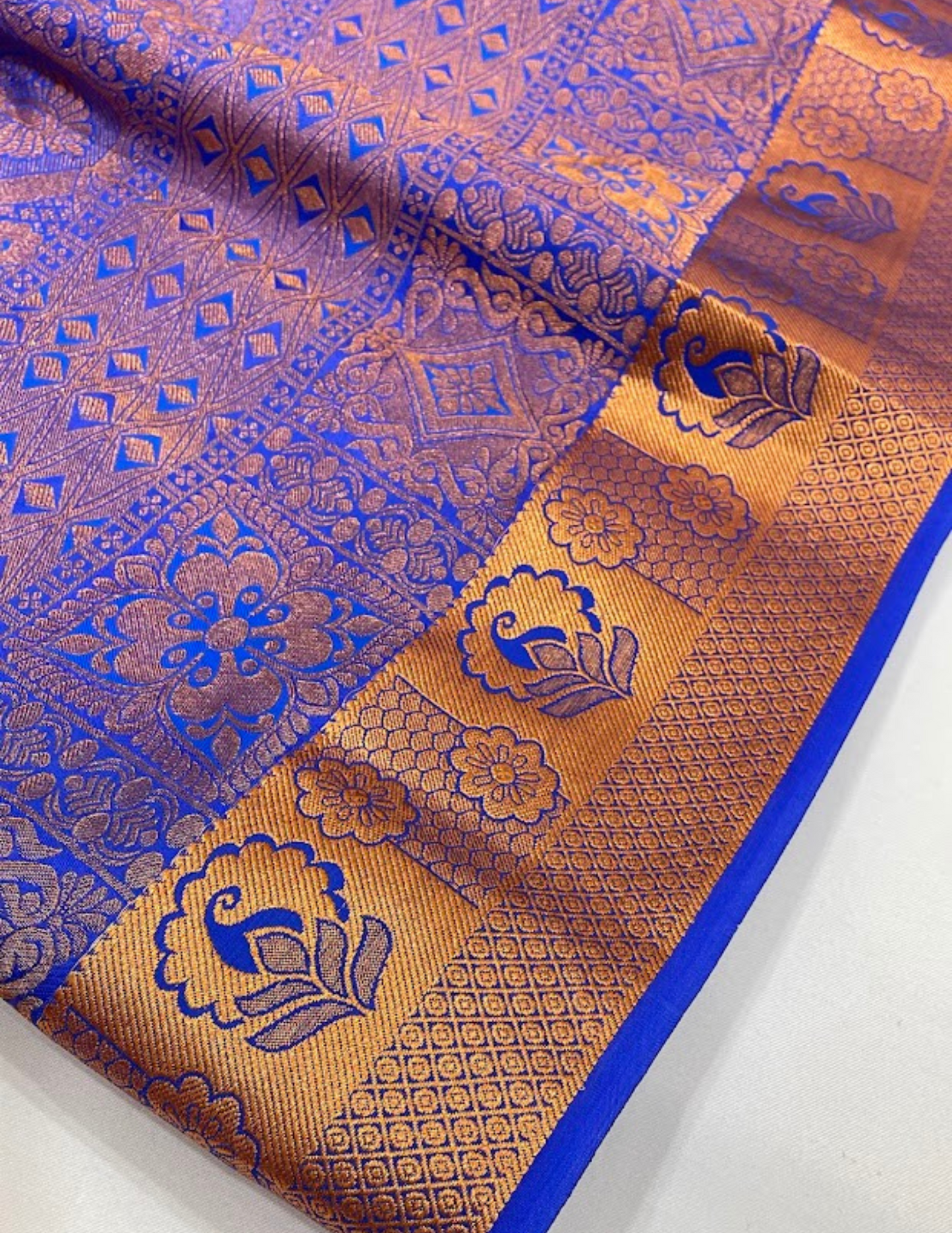Pink And Blue Color Stone Work With Silk Langa set In Chandler