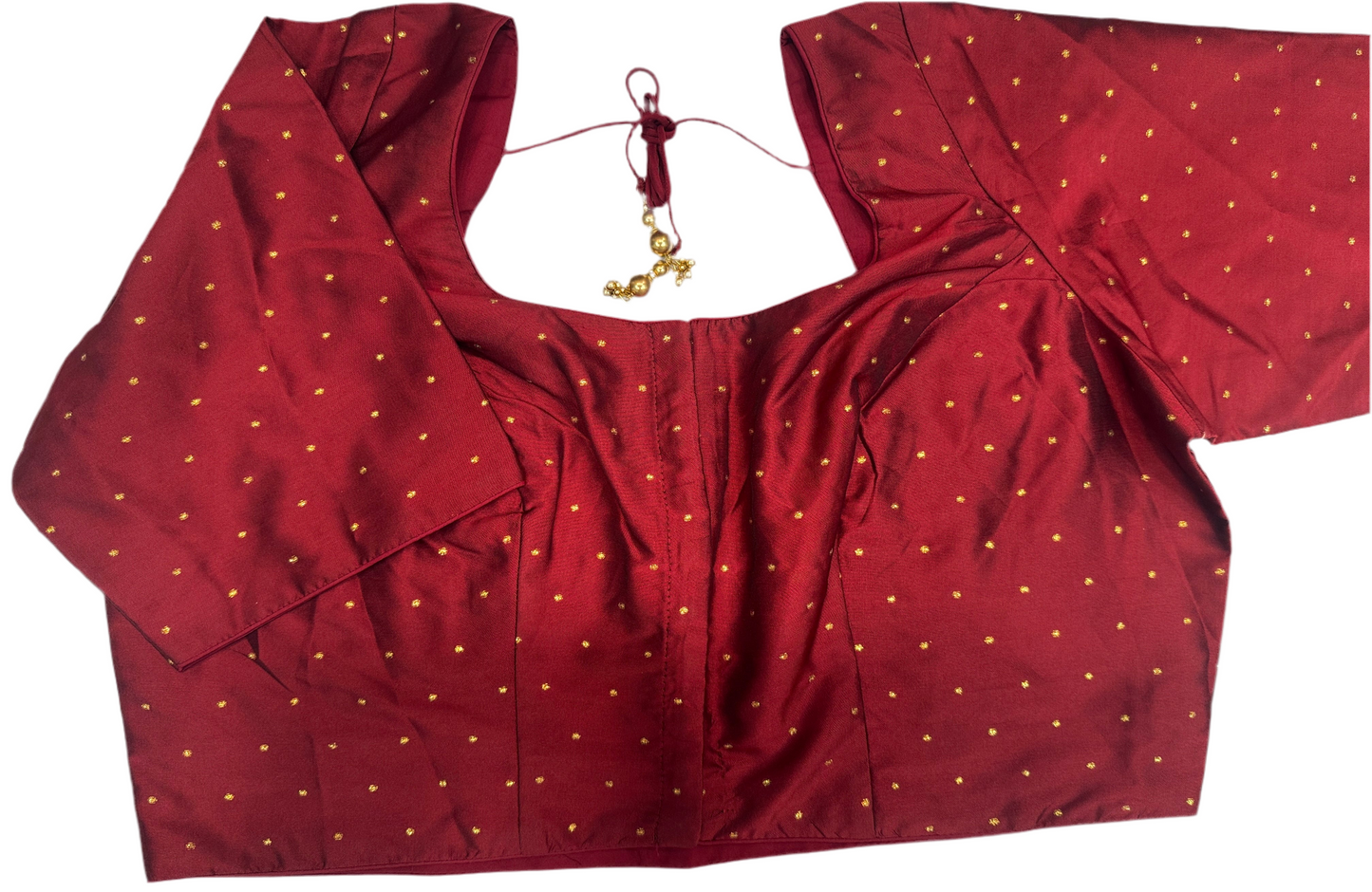 Stunning Maroon Color Butti Work Ready To Wear Blouse For Women