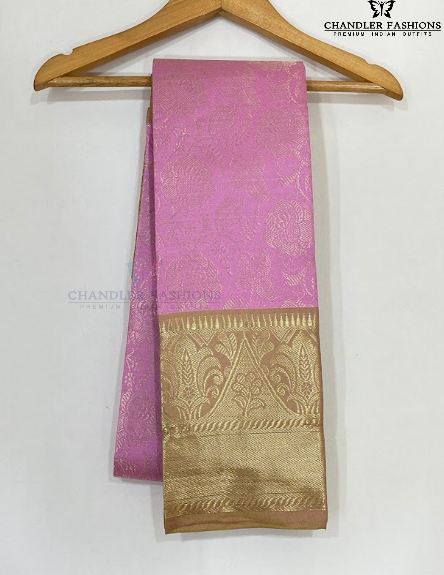Graceful Pink Color Art Silk Saree With Silver Zari Work In USA