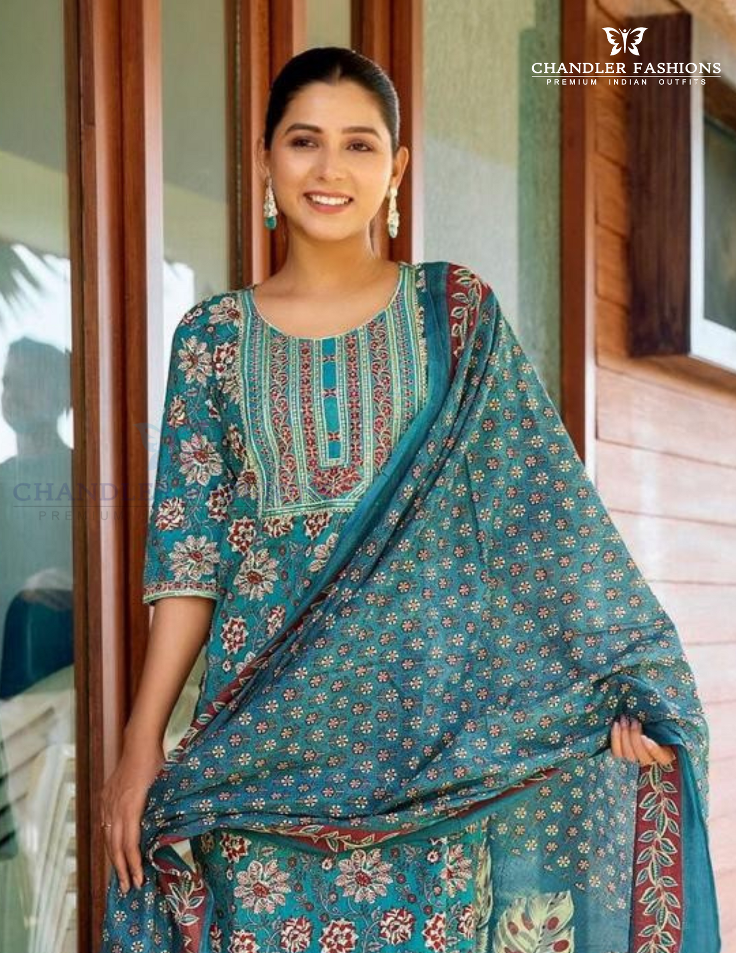 Light Blue Salwar Suits With Dupatta Set Near Me