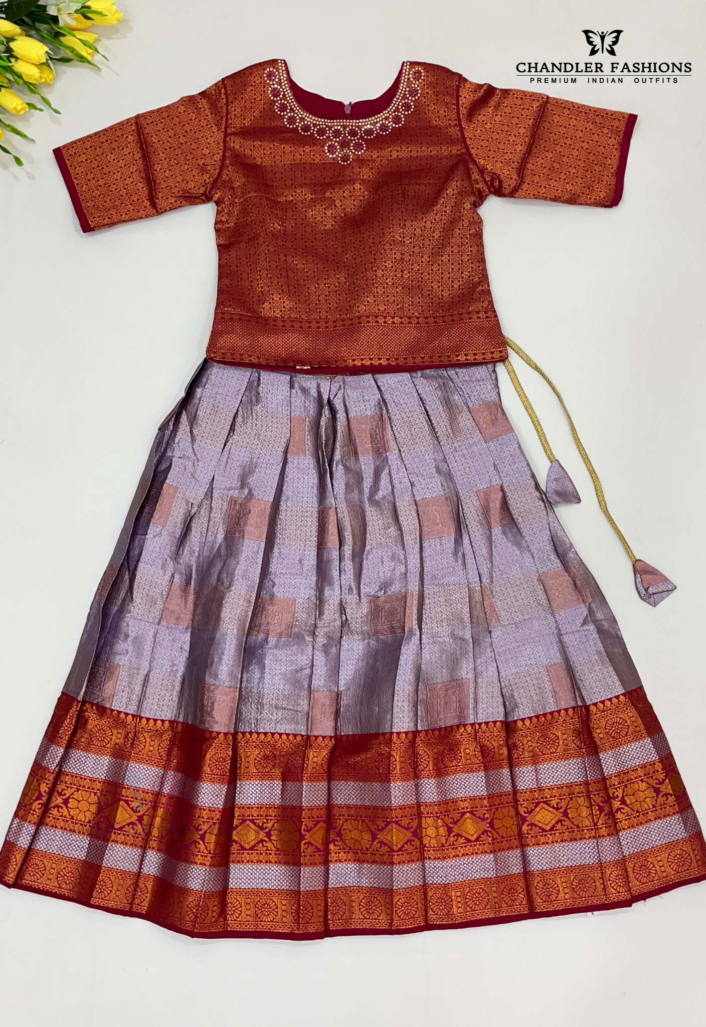 Lavender Color Choli Sets In Mesa