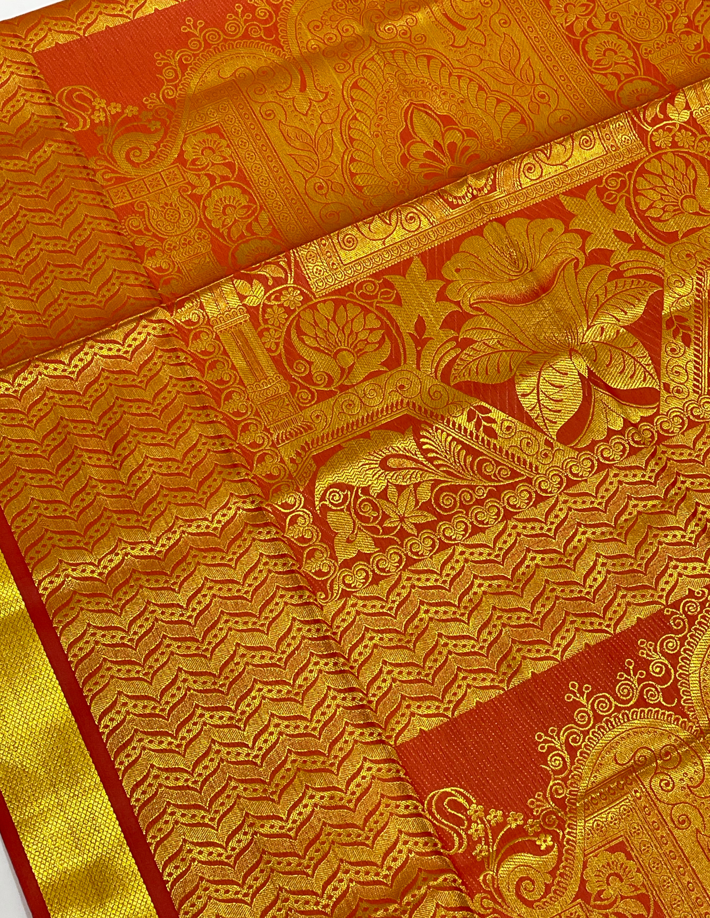 Golden Zari Work Ponnadai In Chandler
