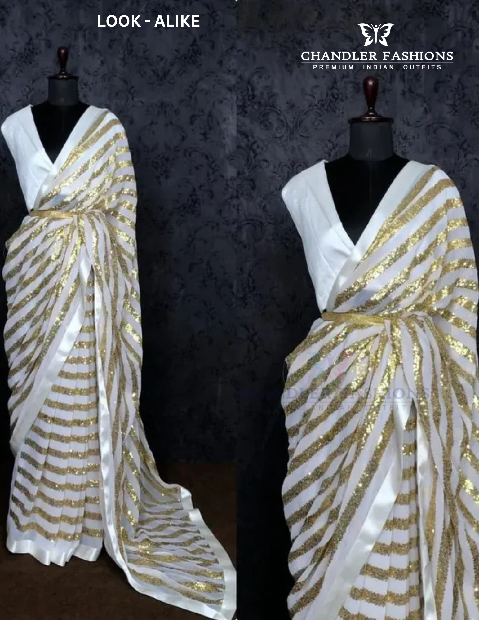 Off White Festival Faux Georgette Trendy In Phoenix