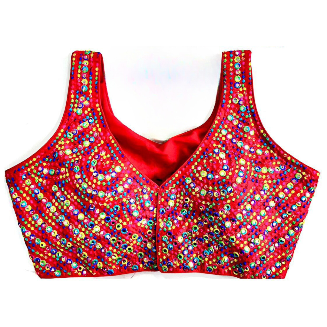 Embroidery And Mirror Work Readymade Blouse Near Me