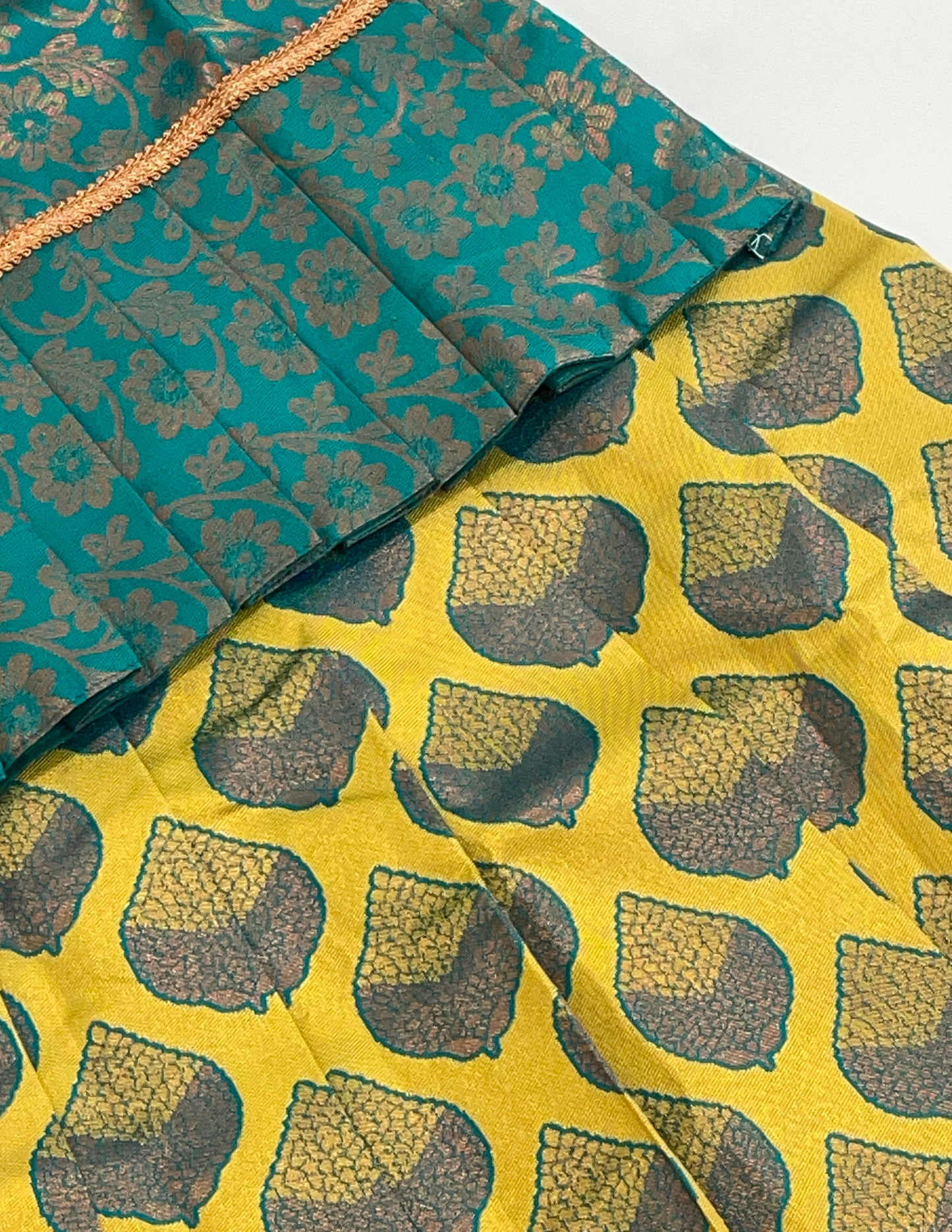 Silk Langa Set With Zari Work In Glendale