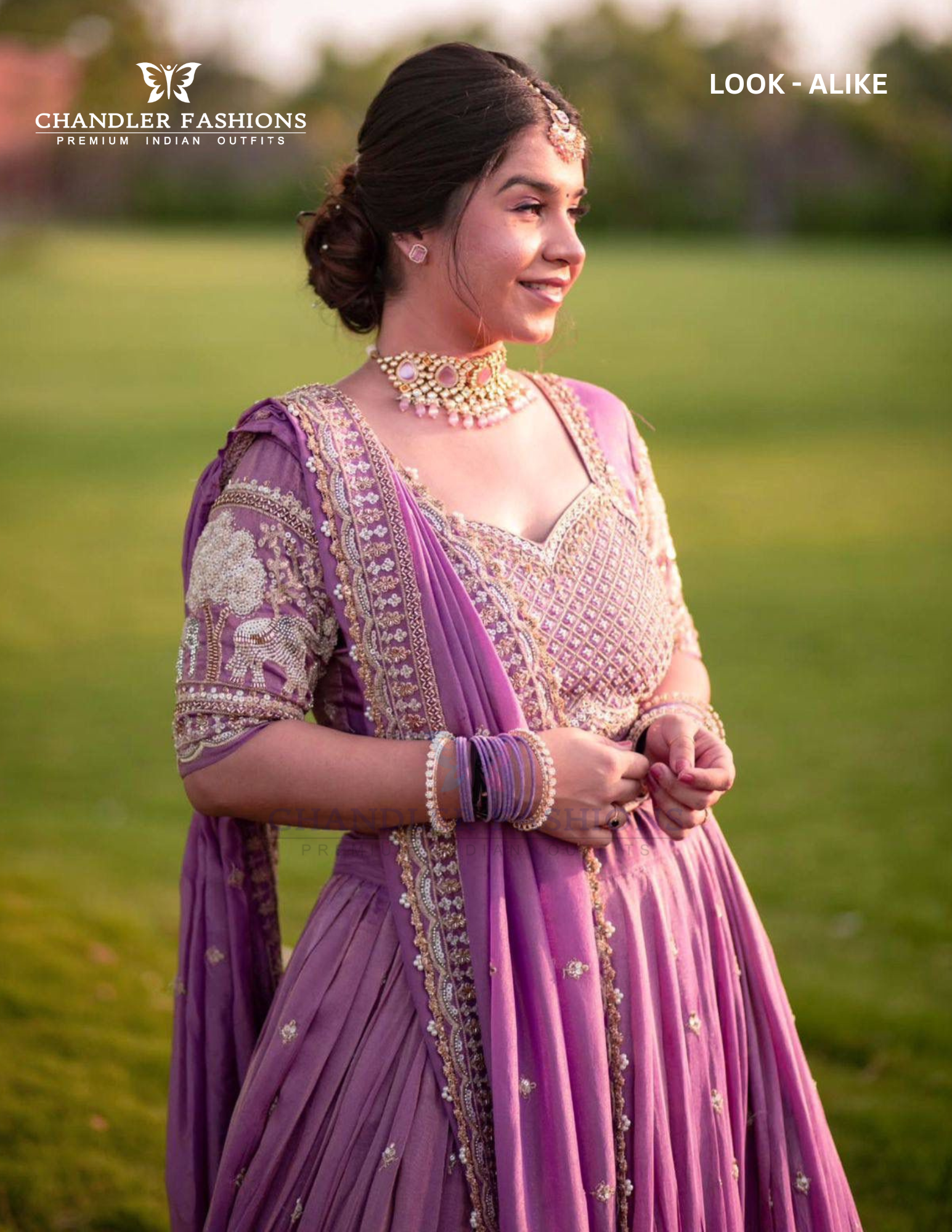 Purple Color Georgette Embroidery Work Lehenga Choli With Dupatta In Chander