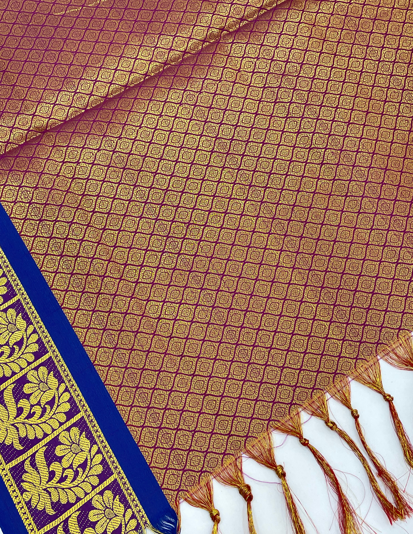 Preety Purple Color Art Silk Shawl With Zari Work In Arizona