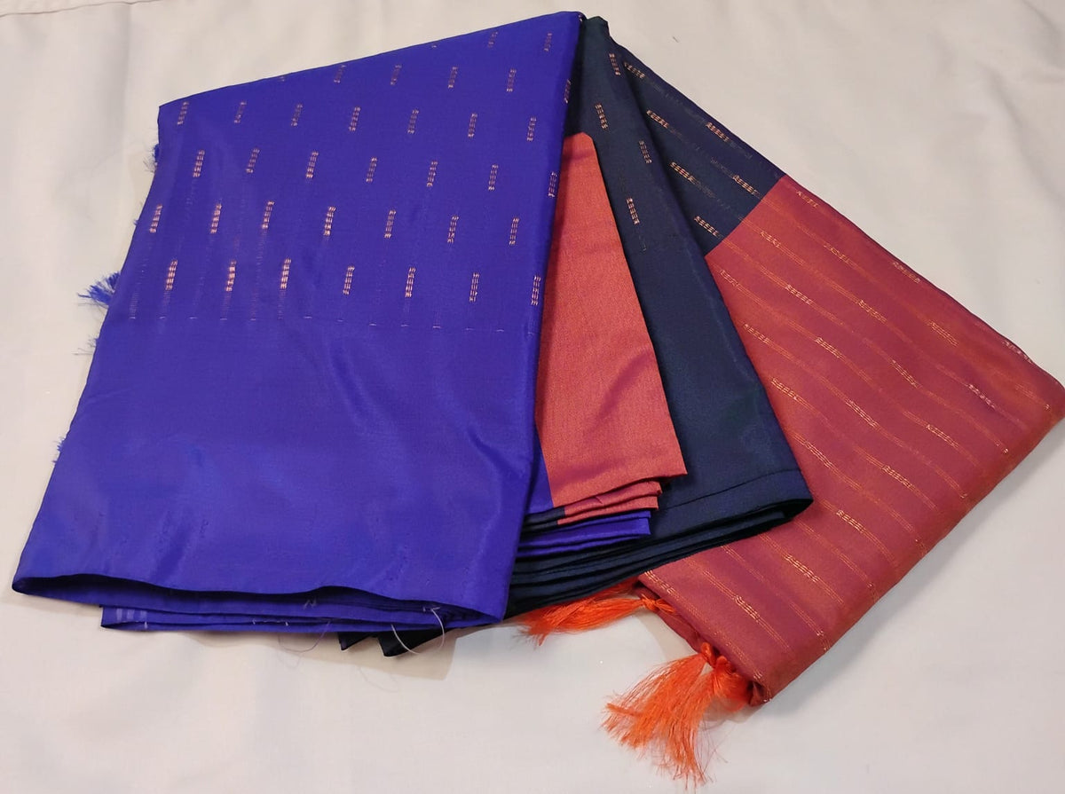 Attractive Multicolor Color Soft Silk With Gold Zari Work Saree For Women