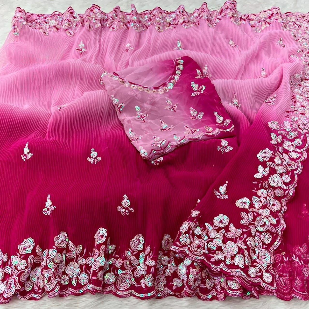 Sequins Work Saree For Women In USA