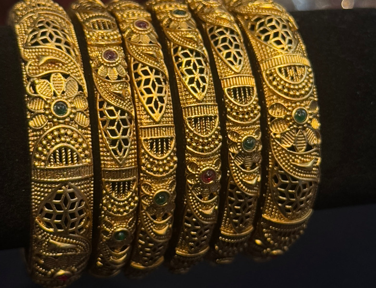 Antique Gold Plated Bangles In USA