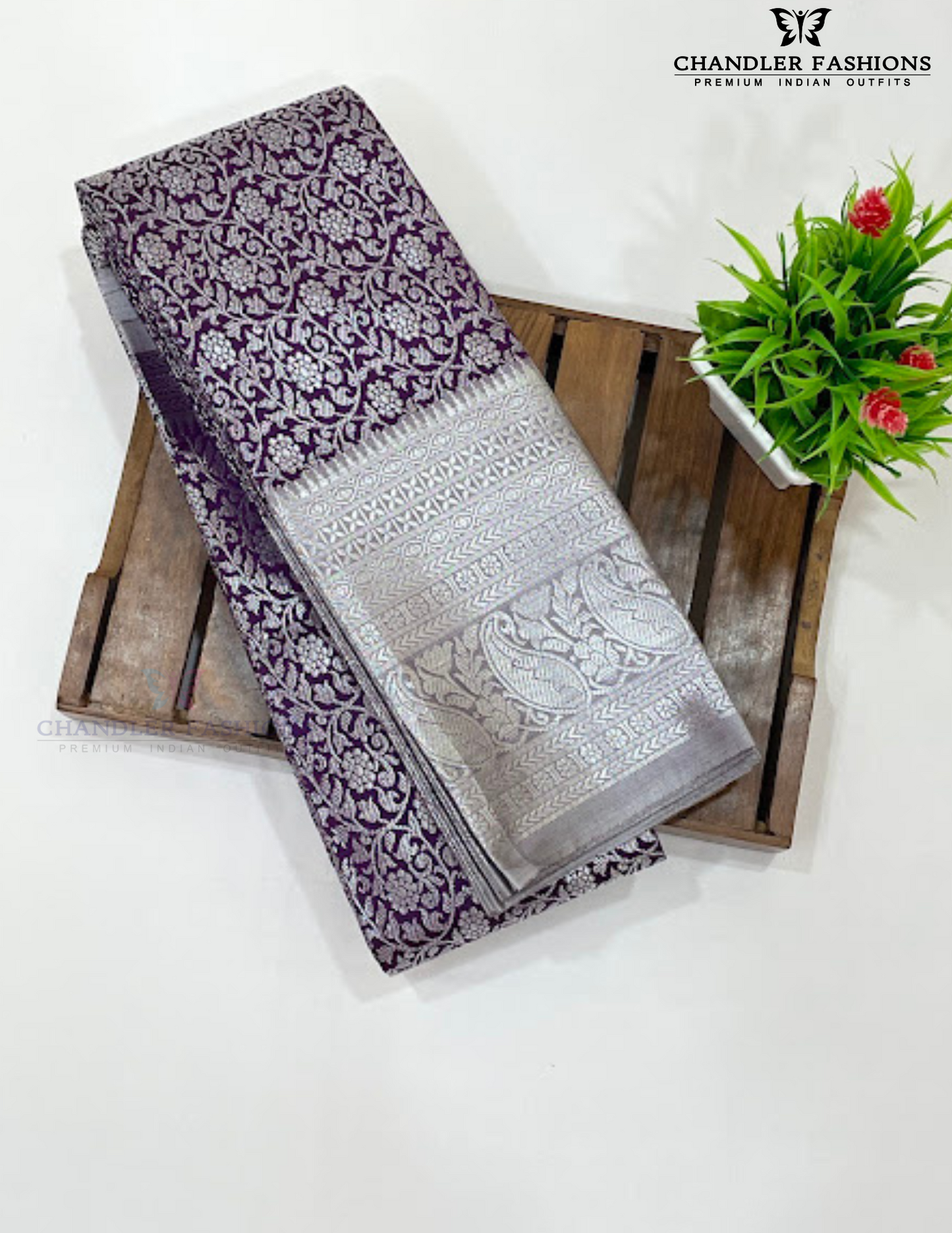 Dark Purple Color Art Silk Saree With Designer Zari Work In USA