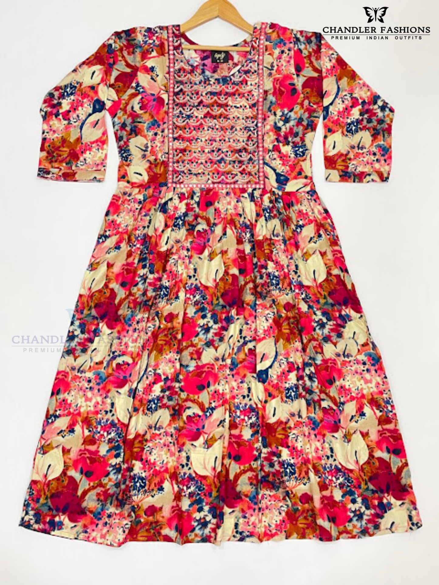 Exquisite Multi Color Rayon Kurti With Thread Embridory And Sequins Work Near Me