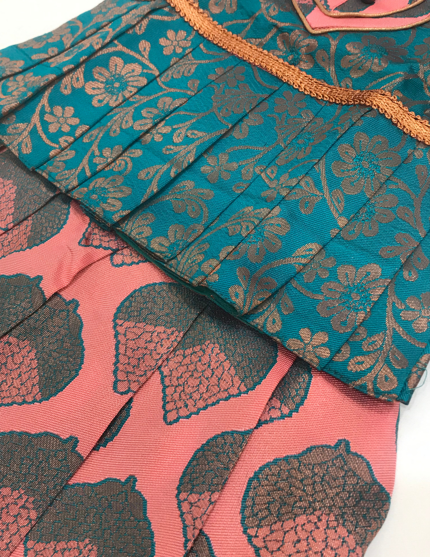 Pink Color Art Silk Langa Set With Designer Zari Work In Happy Jack