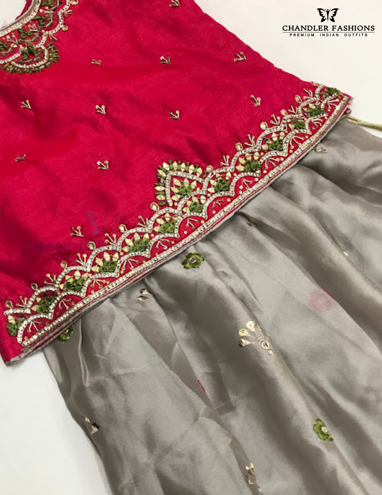 Georgette Sequins Work Girls Choli Set In Chandler