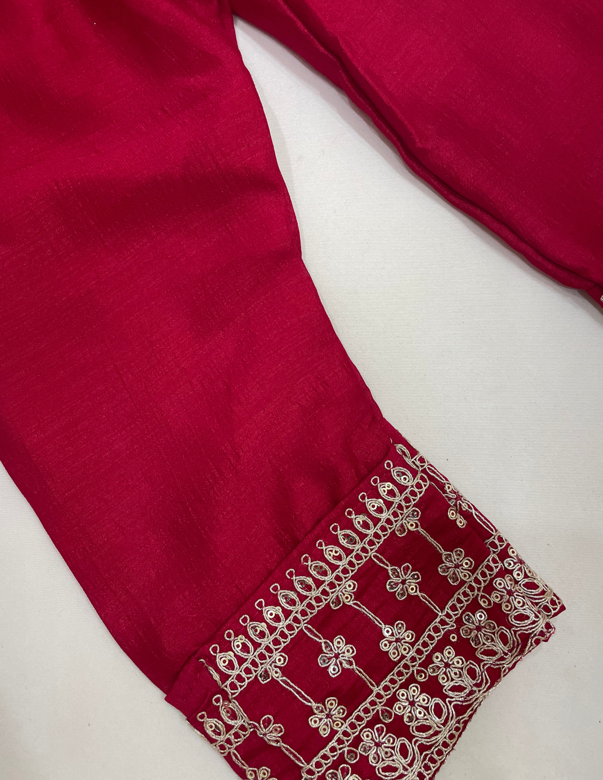Stunning Red Color Georgette With Stone Work Kurti Suits For Kids Girls