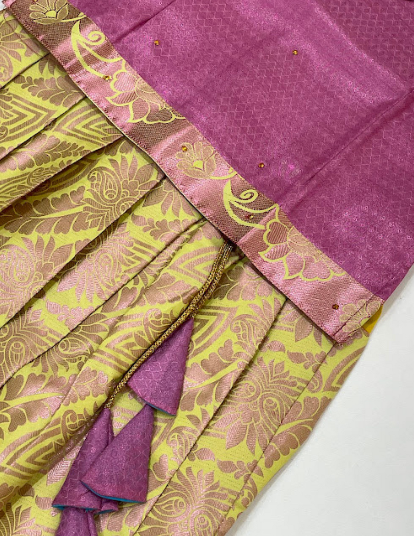 Silk Langa Set With Zari Work For Girls in Suncity
