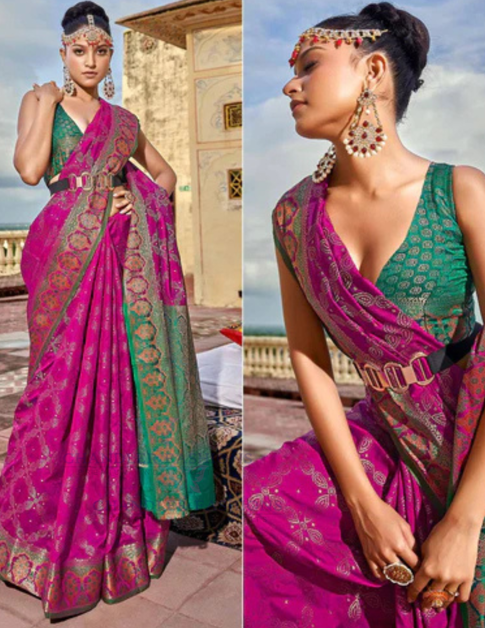 Purple Color Handloom Silk Traditional Saree In Suncity