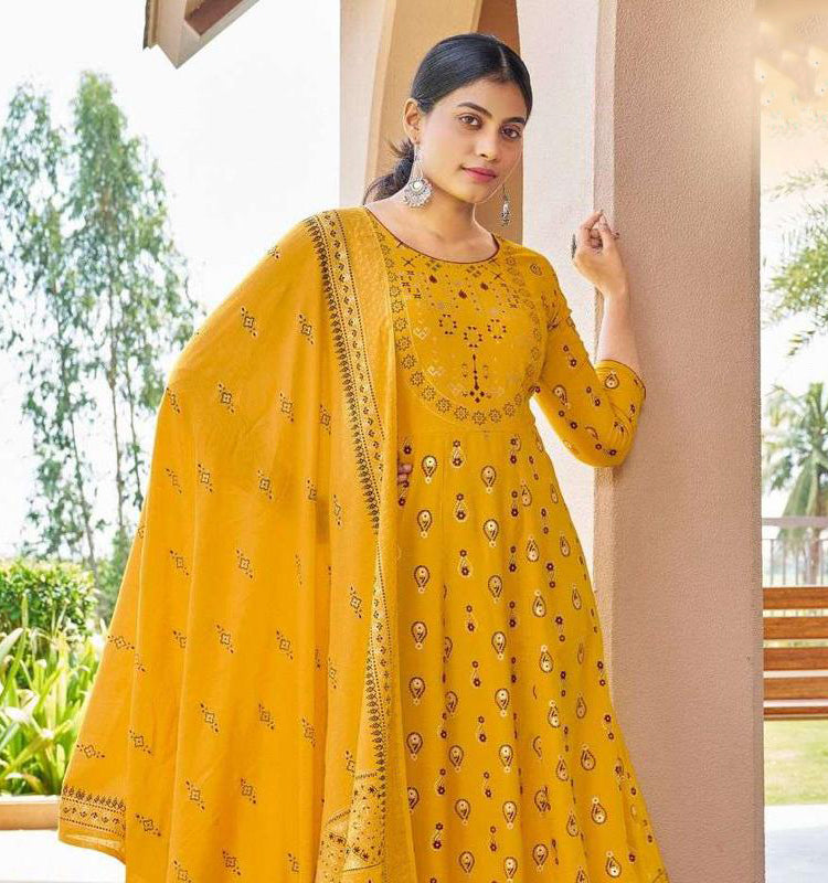 Printed Work Kurti With Dupatta For Women Near Me