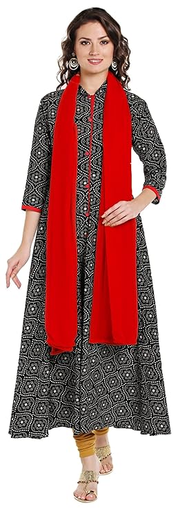 Beautiful Red Color Women's Chiffon Dupatta In USA