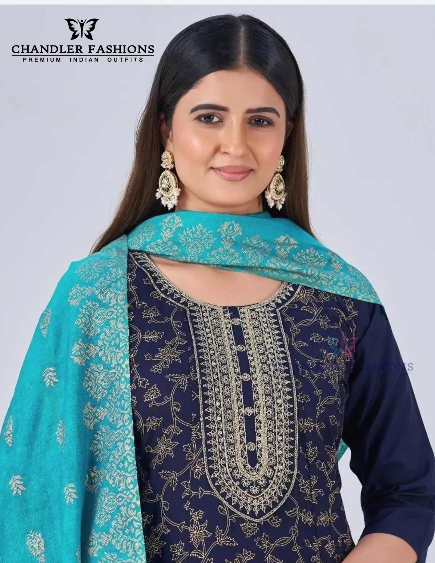 Fabulous Navy Blue Color Salwar Suits Near Me