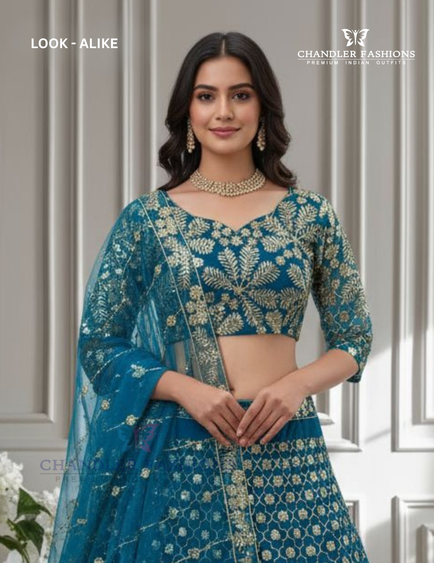 Sky Blue Color Lehenga Choli In Surprise