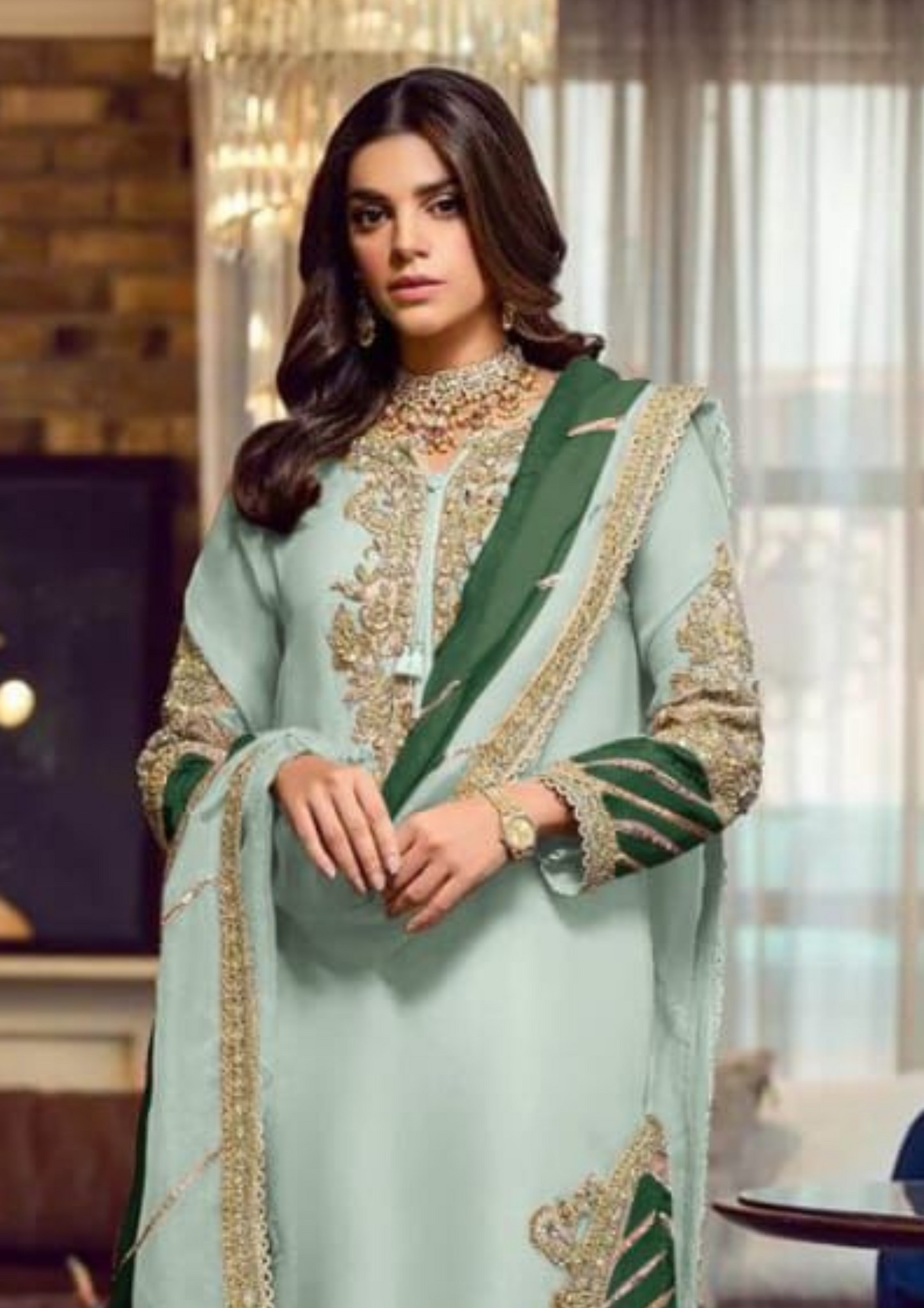 Faux Georgette Designer Salwar Suits With Dupatta Near Me