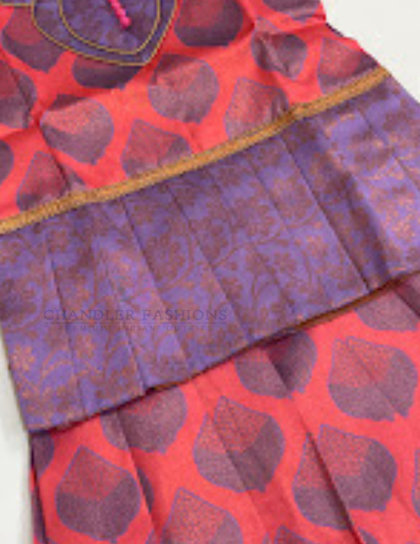 Pink Color Silk Langa Sets With Stone Work in Indian Ethnic Wear