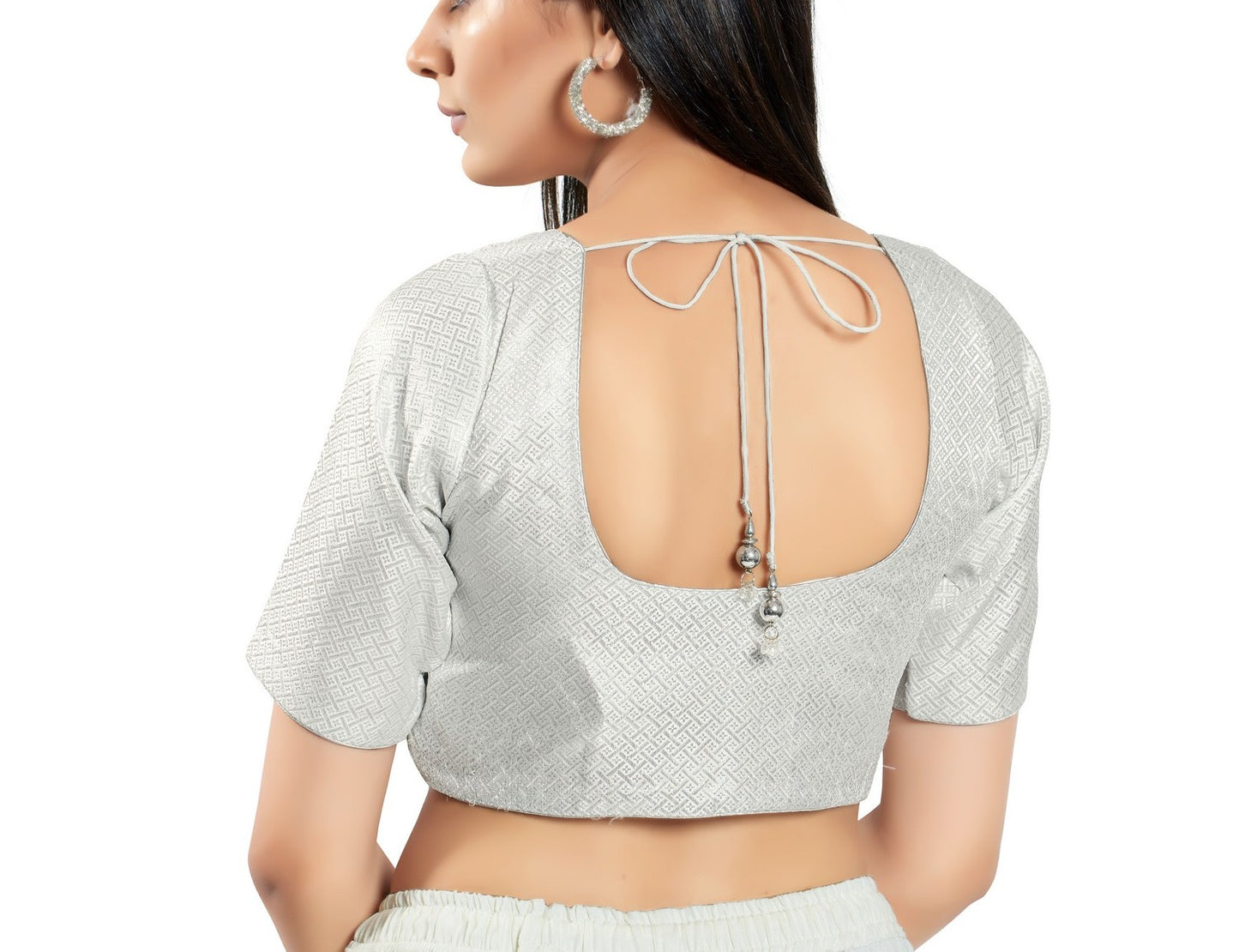 Elbow Sleeves Readymade Blouse For Women Near Me