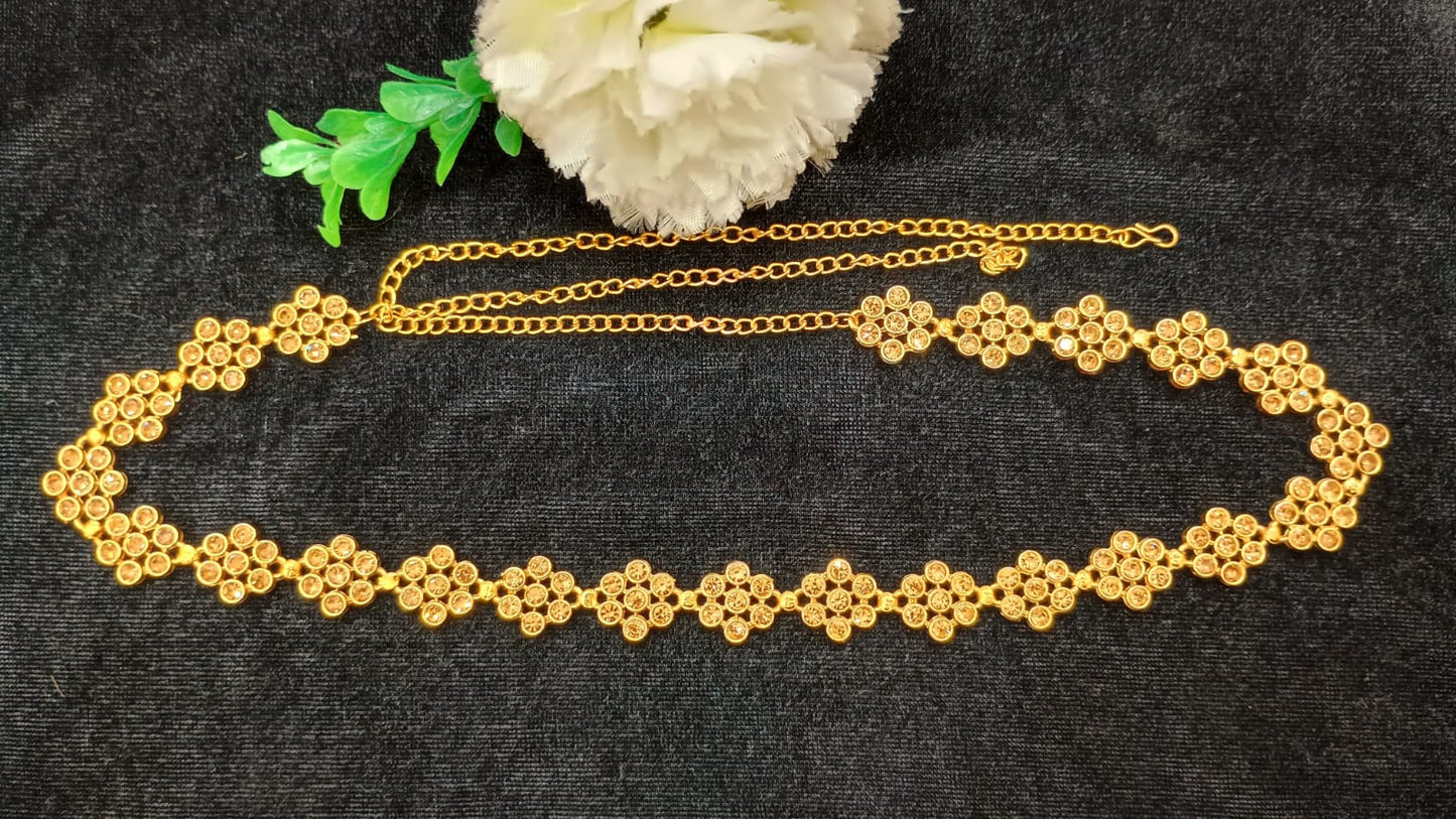 Gold Color Antique Gold Floral Design Stone Worked Near Me