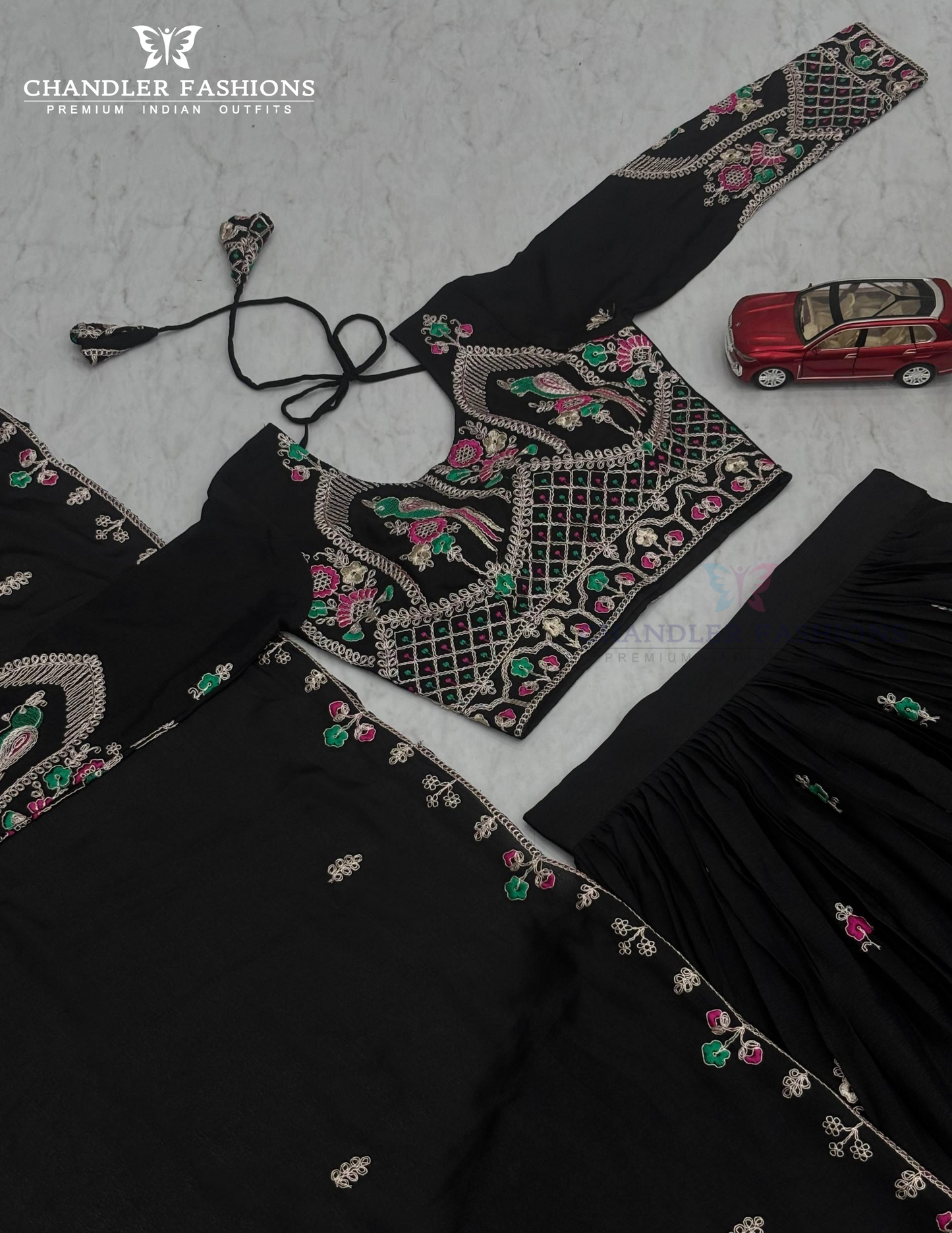 Amazing Black Color Lehenga Choli With Dupatta In Chandler