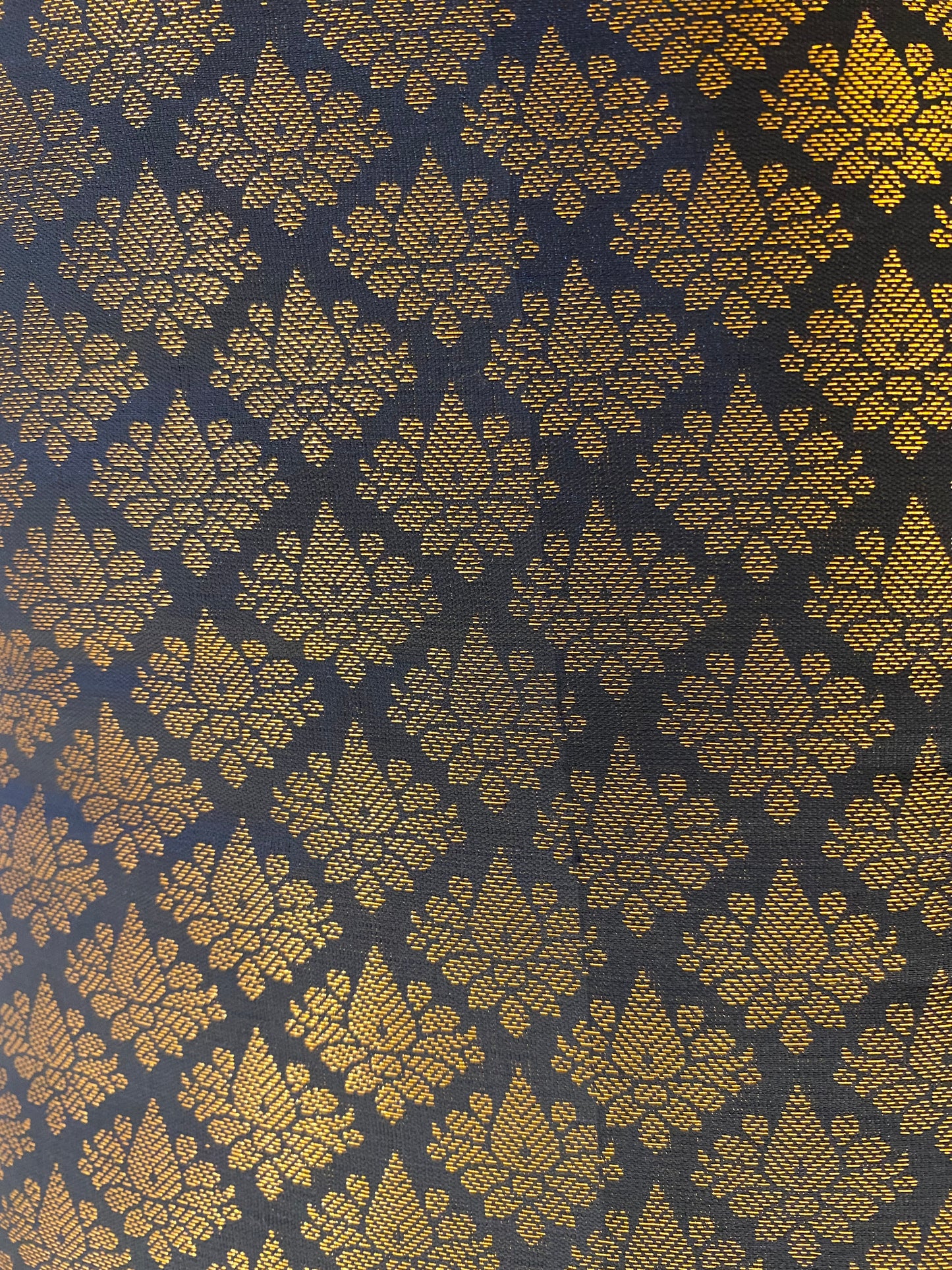Gorgeous Black Silk Saree with Gold Jari In USA