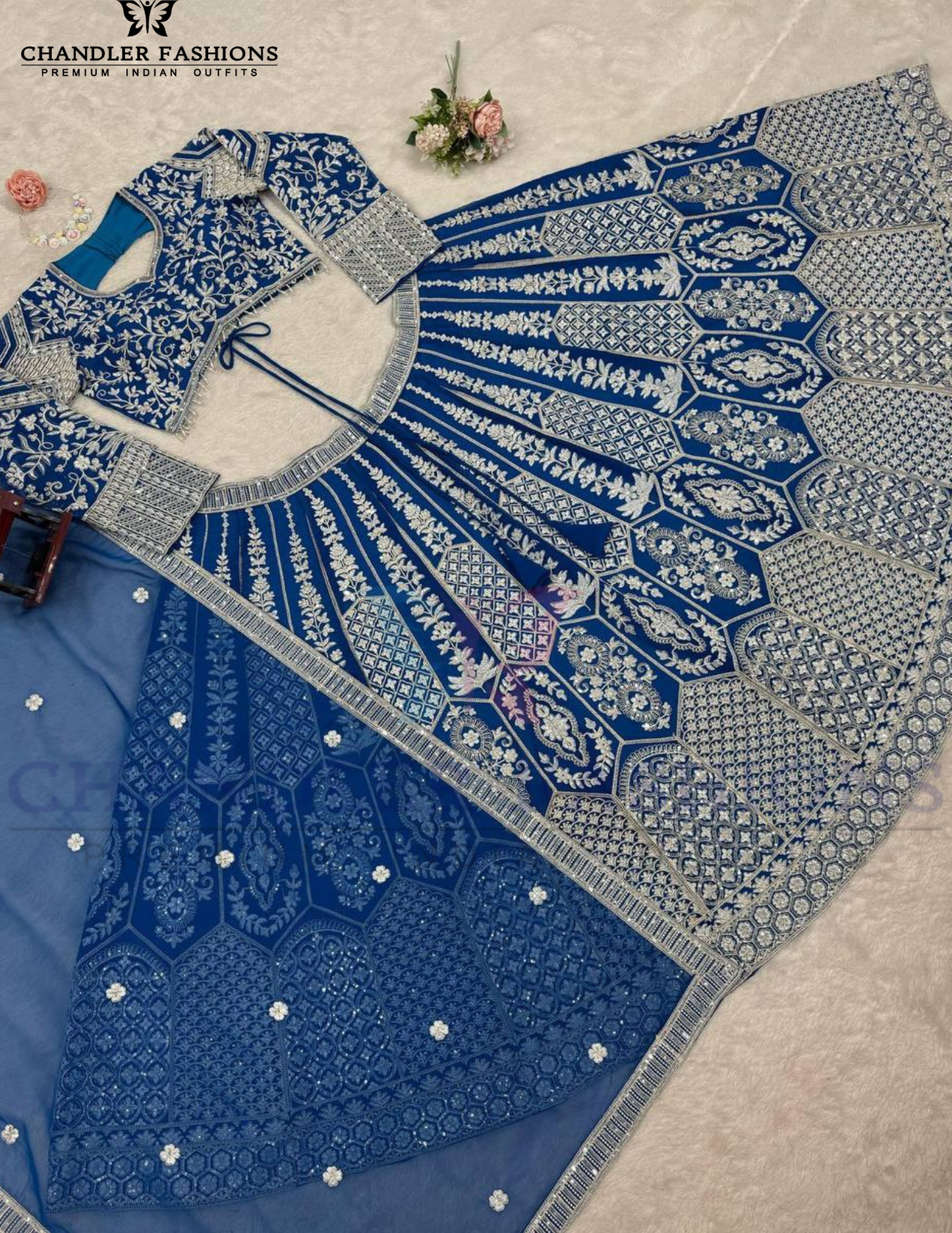 Elegant Georgette Sequins Wedding Choli For Women In Chandler