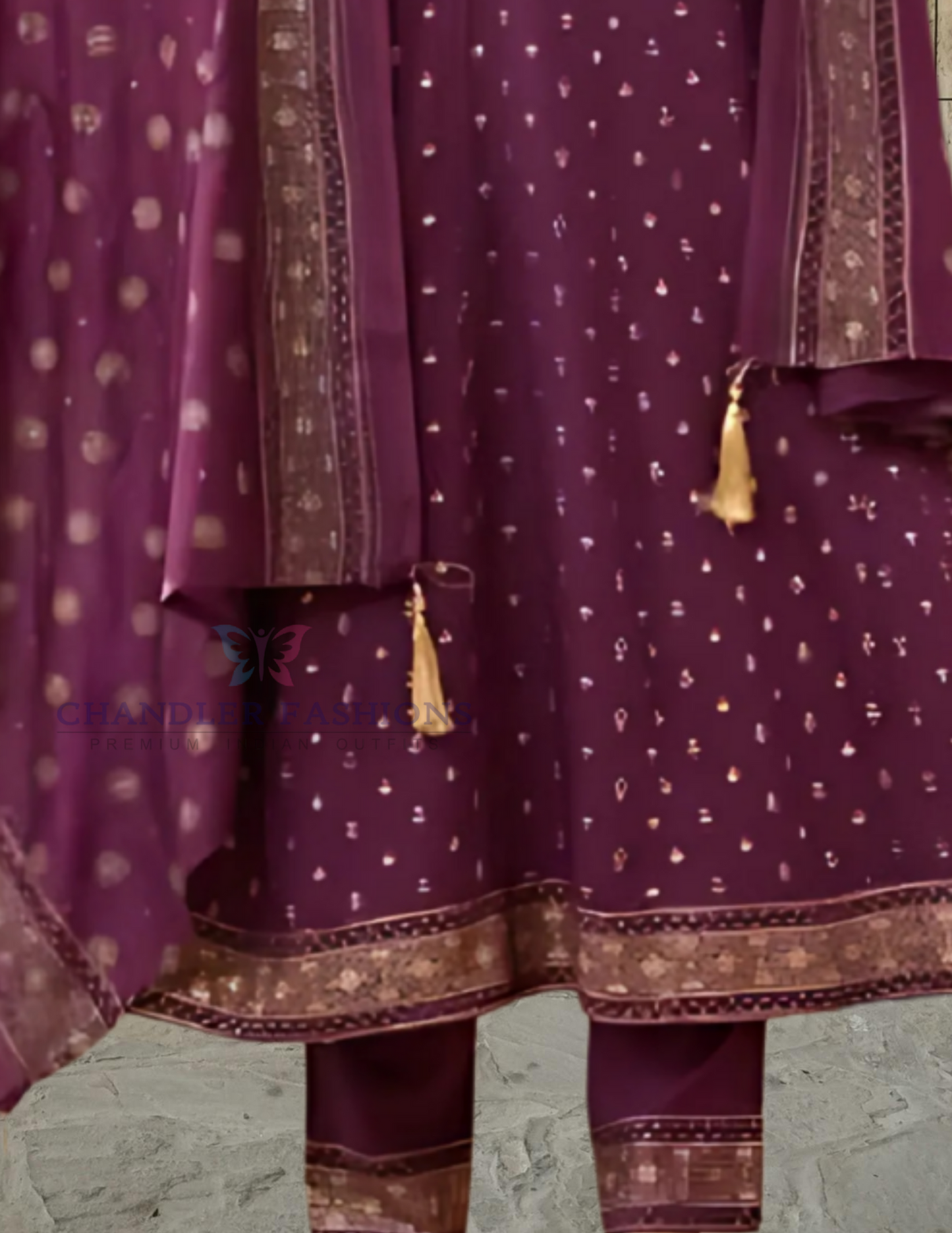 Purple Color Rayon Salwar Suits With Embroidery Work In USA