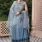 Pretty Blue Color Embroidered Party Wear Designer Lehenga Choli With Dupatta