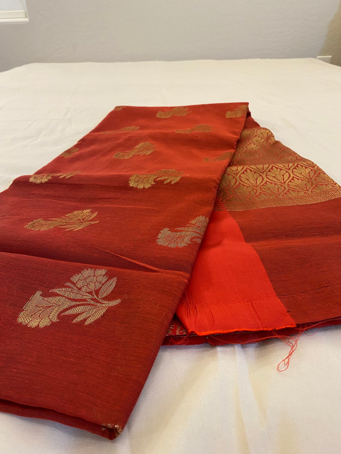 Beautiful Red Silk Cotton Saree Near Me