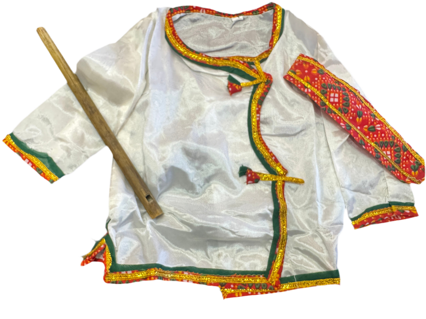 Dazzling White Colored Krishna Costume Wear Near Me