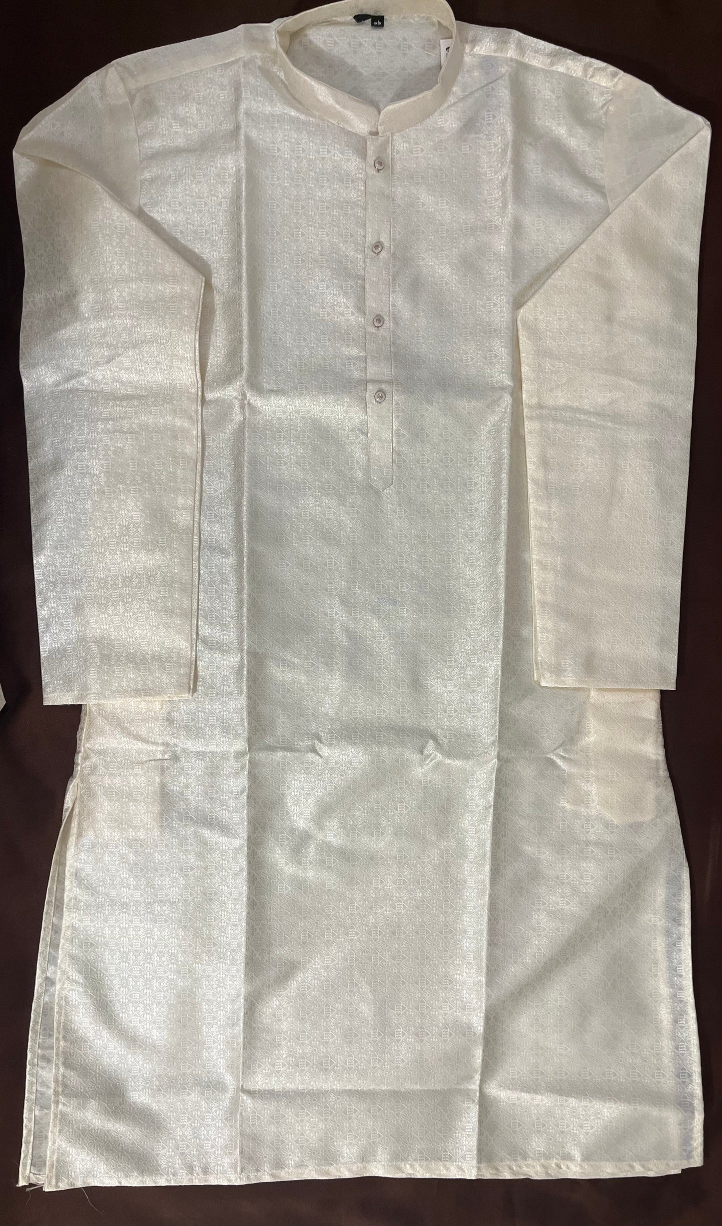 Stunning Off White Color Designer Men's Kurta With Pajama Pant In USA