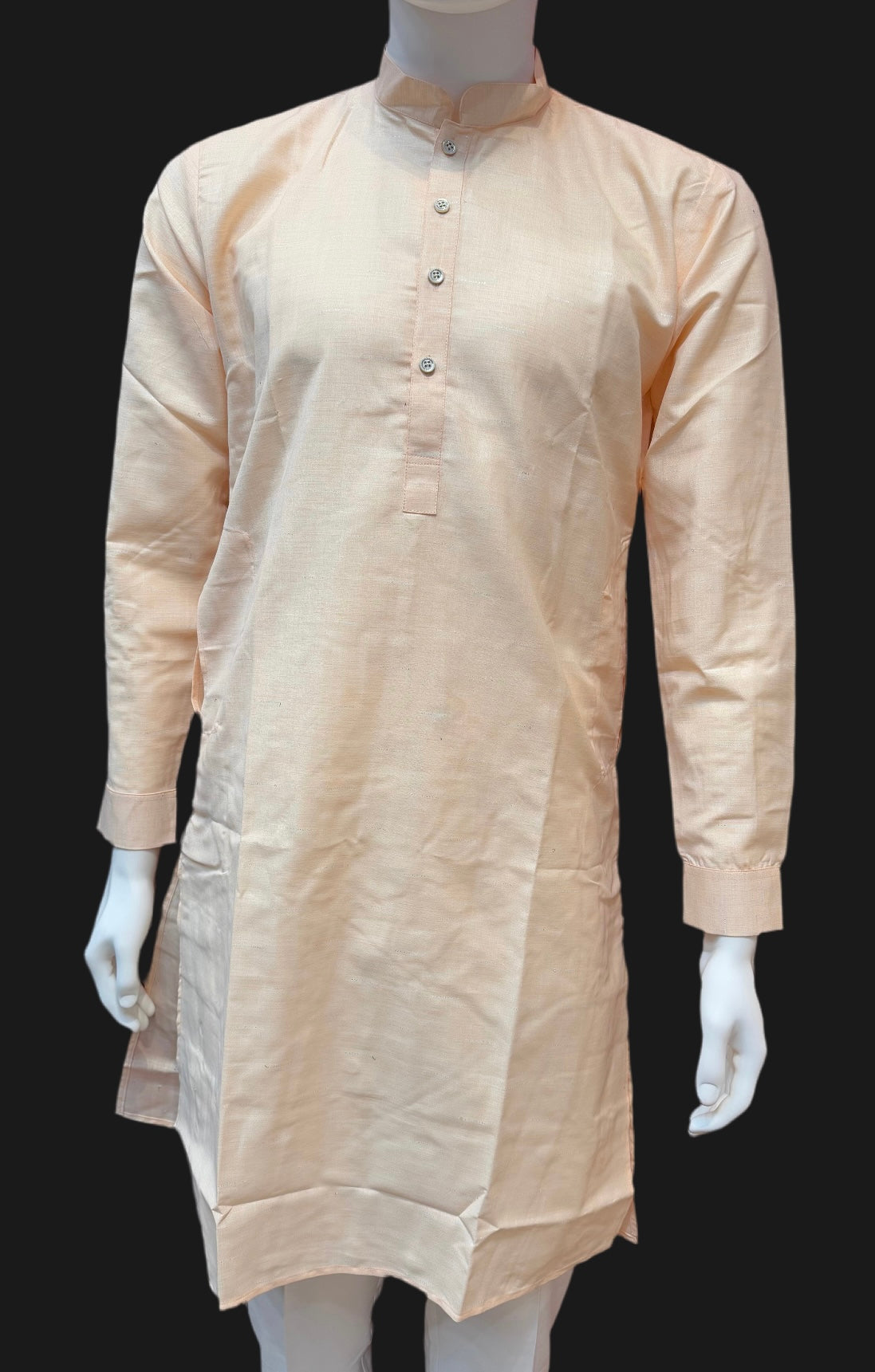 Orange Color Men's Kurta With Pajama Pant In Yuma