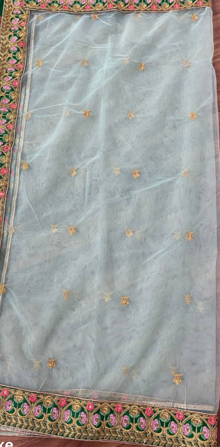 Attractive Green Color Embroidery And Multi Needle Work Lehenga Choli With Net Dupatta