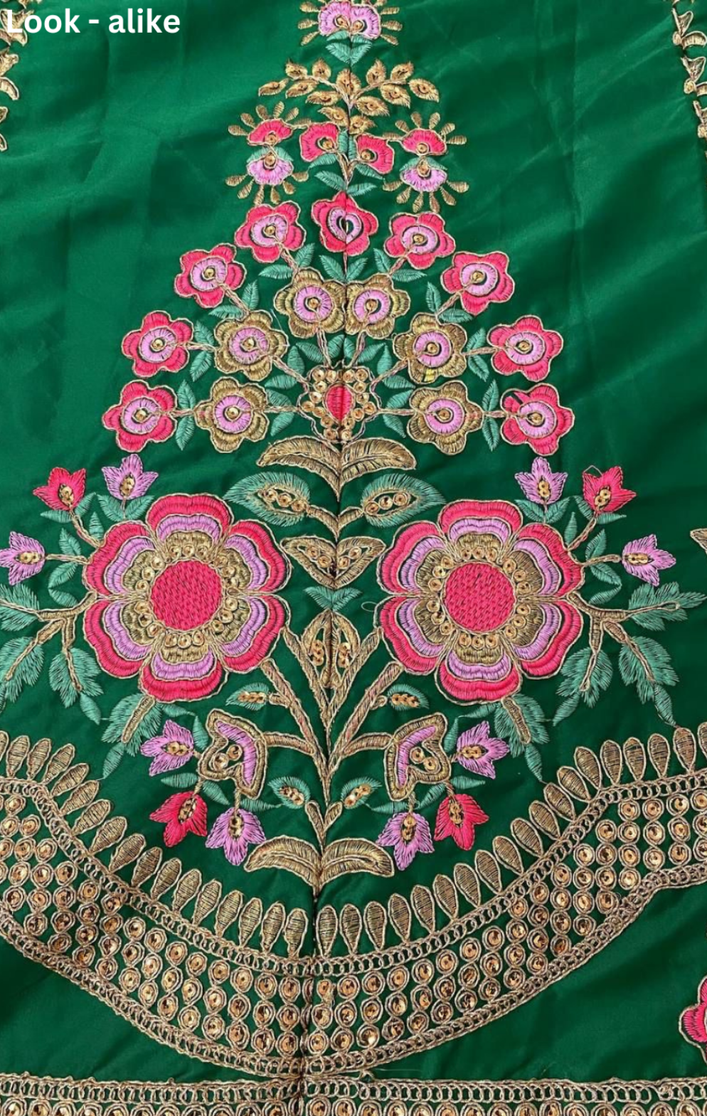 Attractive Green Color Embroidery And Multi Needle Work Lehenga Choli With Net Dupatta
