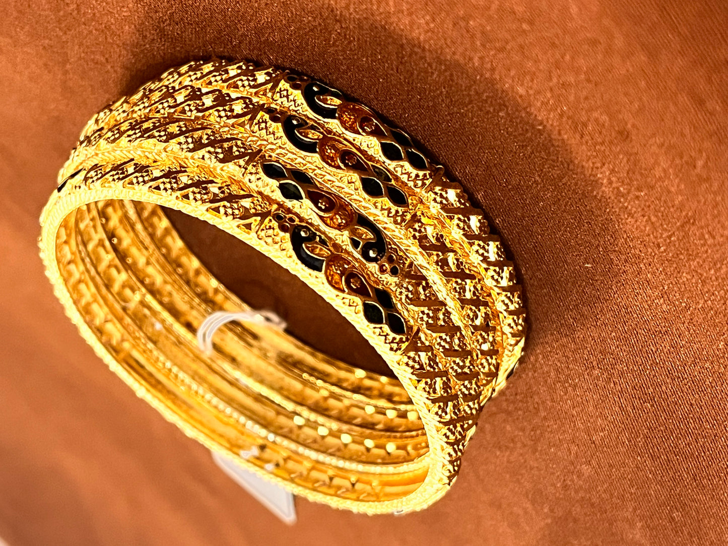 Beautiful Gold Plated Designer Bangles Set for Women Comes 2 In A Set