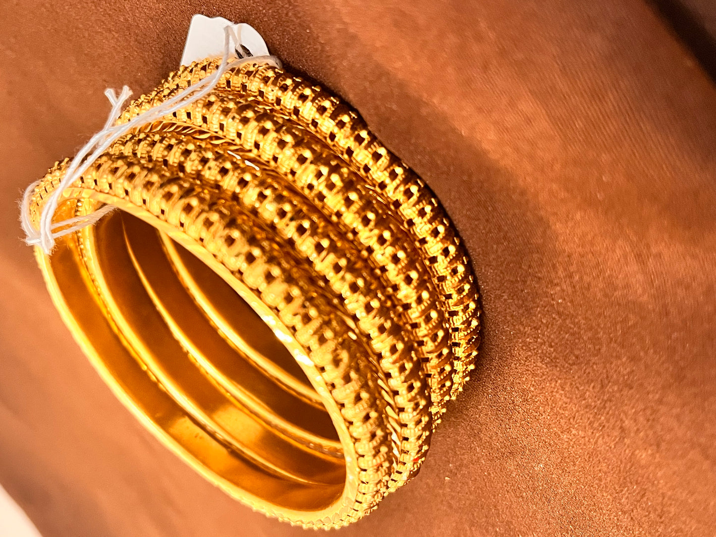 Grand Gold Plated Designer Bangles Set Comes as 2 Pieces in a Set