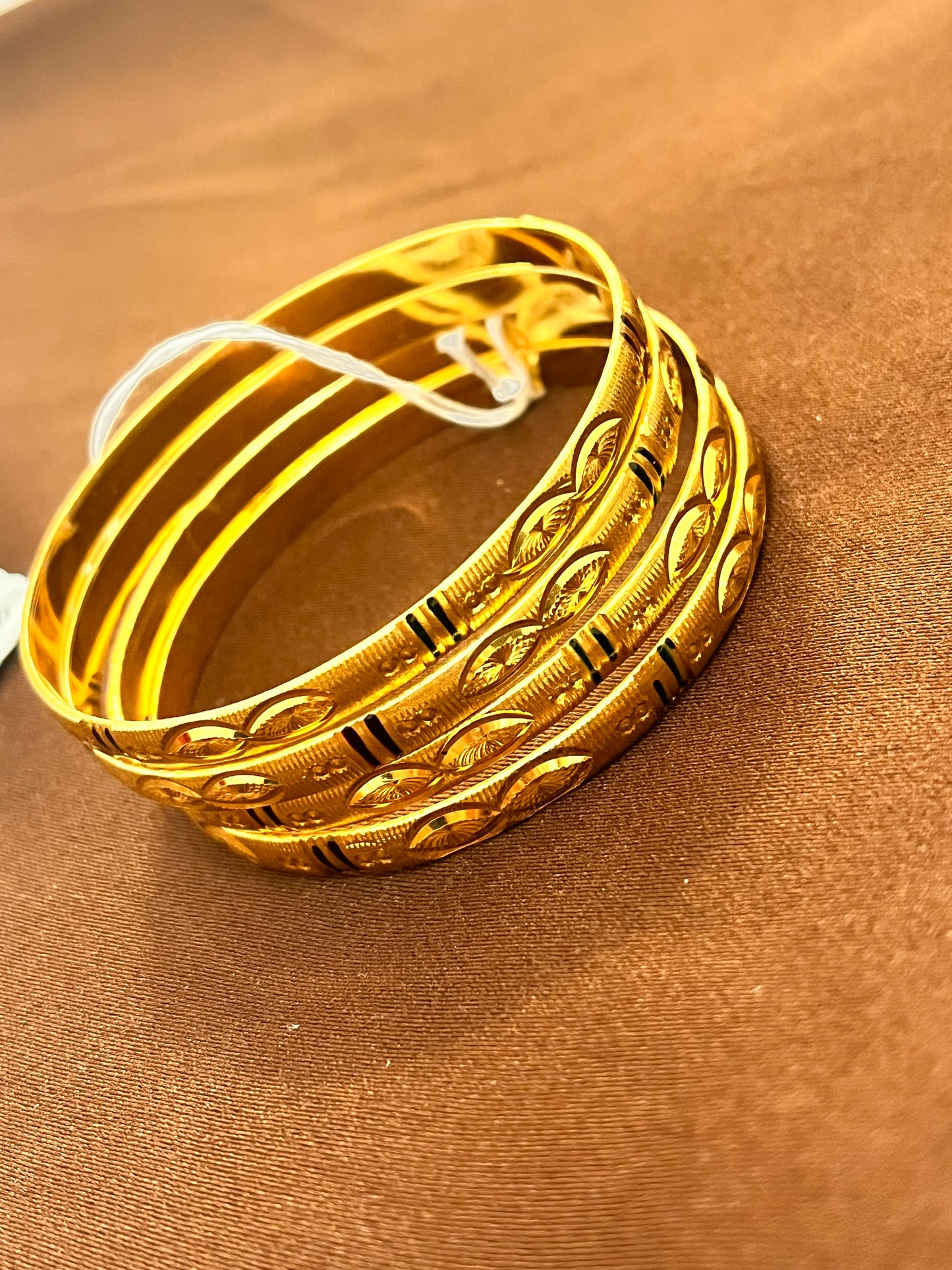 Amazing Enamel Gold Plated Designer Bangles Comes 2 In A Set