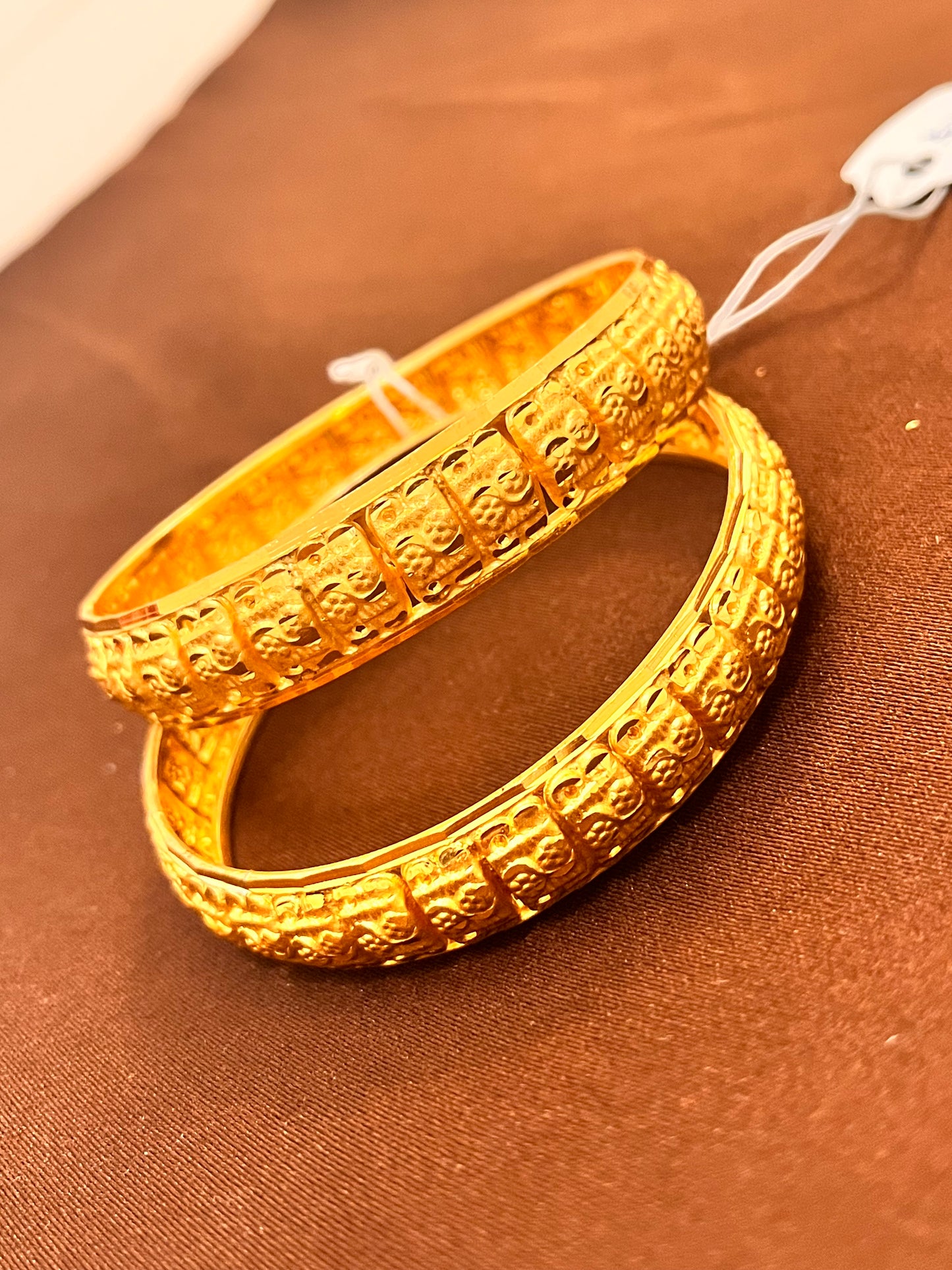 Adorable Gold Plated Designer Bangles Set