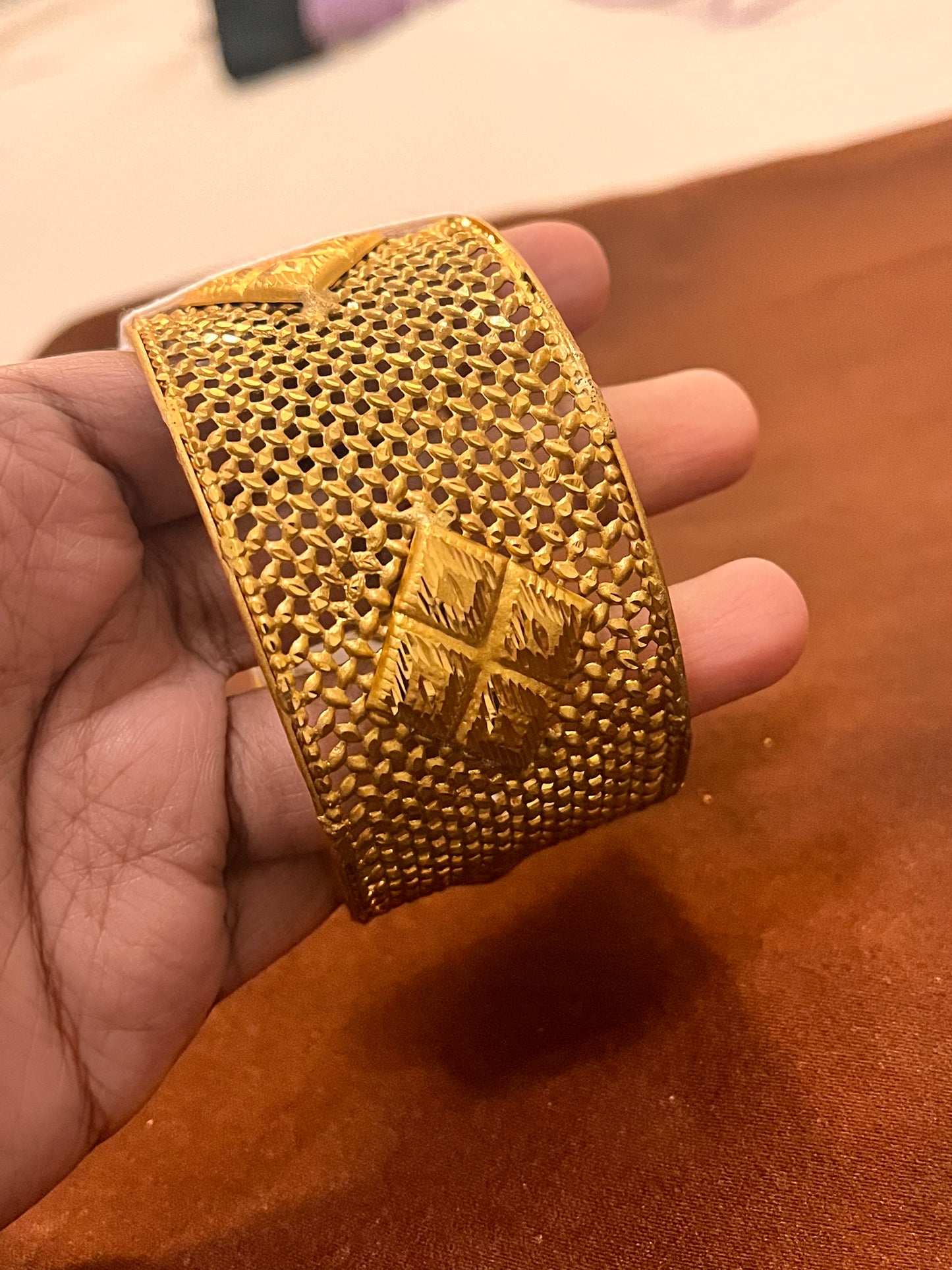 Radiant Gold Plated Designer Bangle Set