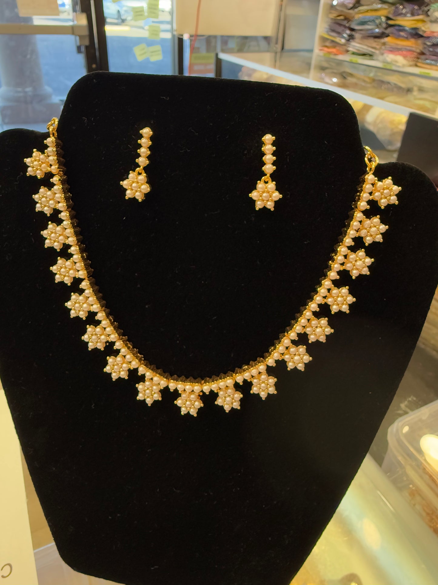 Gold Plated Necklace With Earrings 
In Tempe