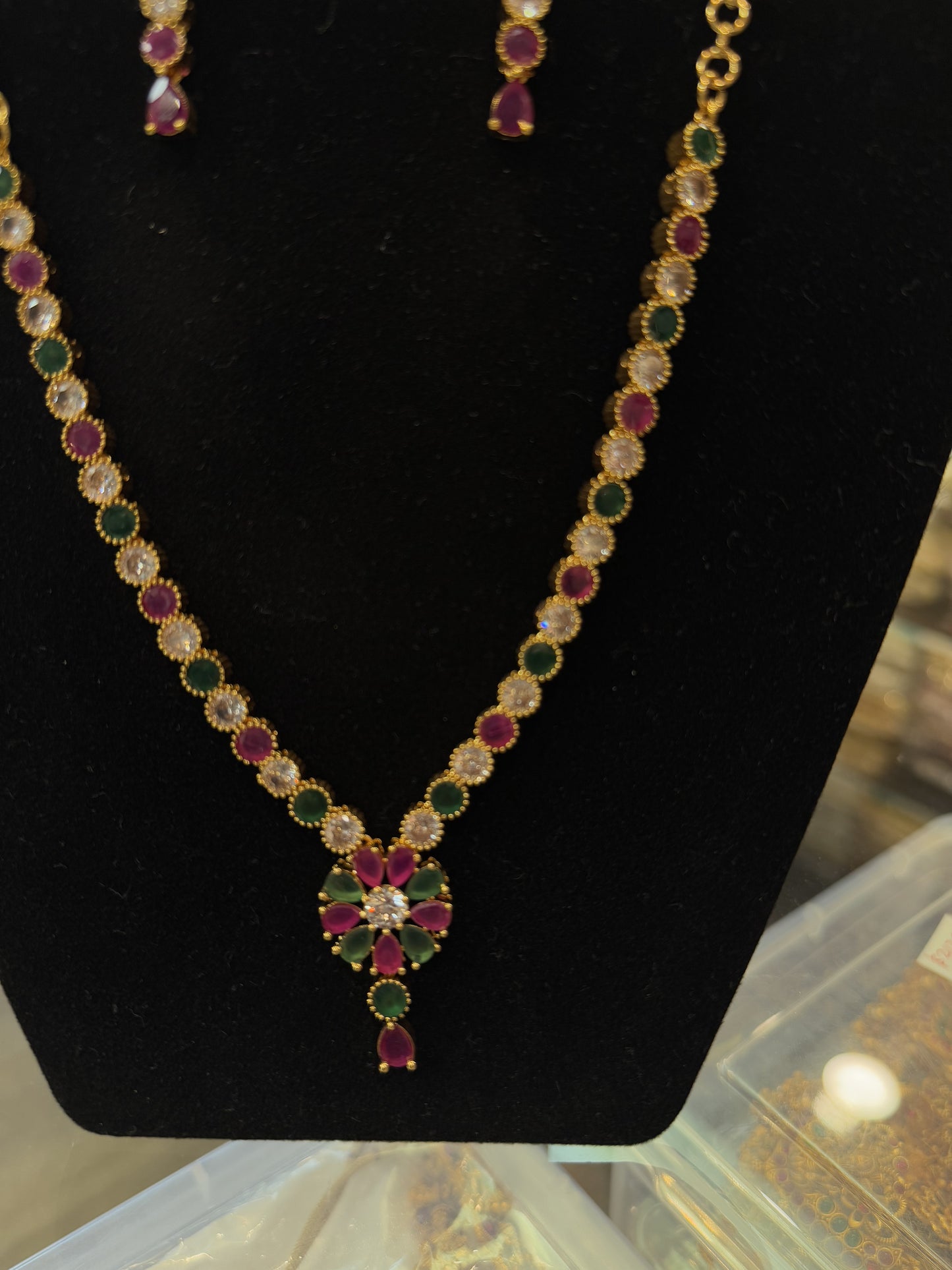 Premium Gold Plated Necklace With Earrings In USA