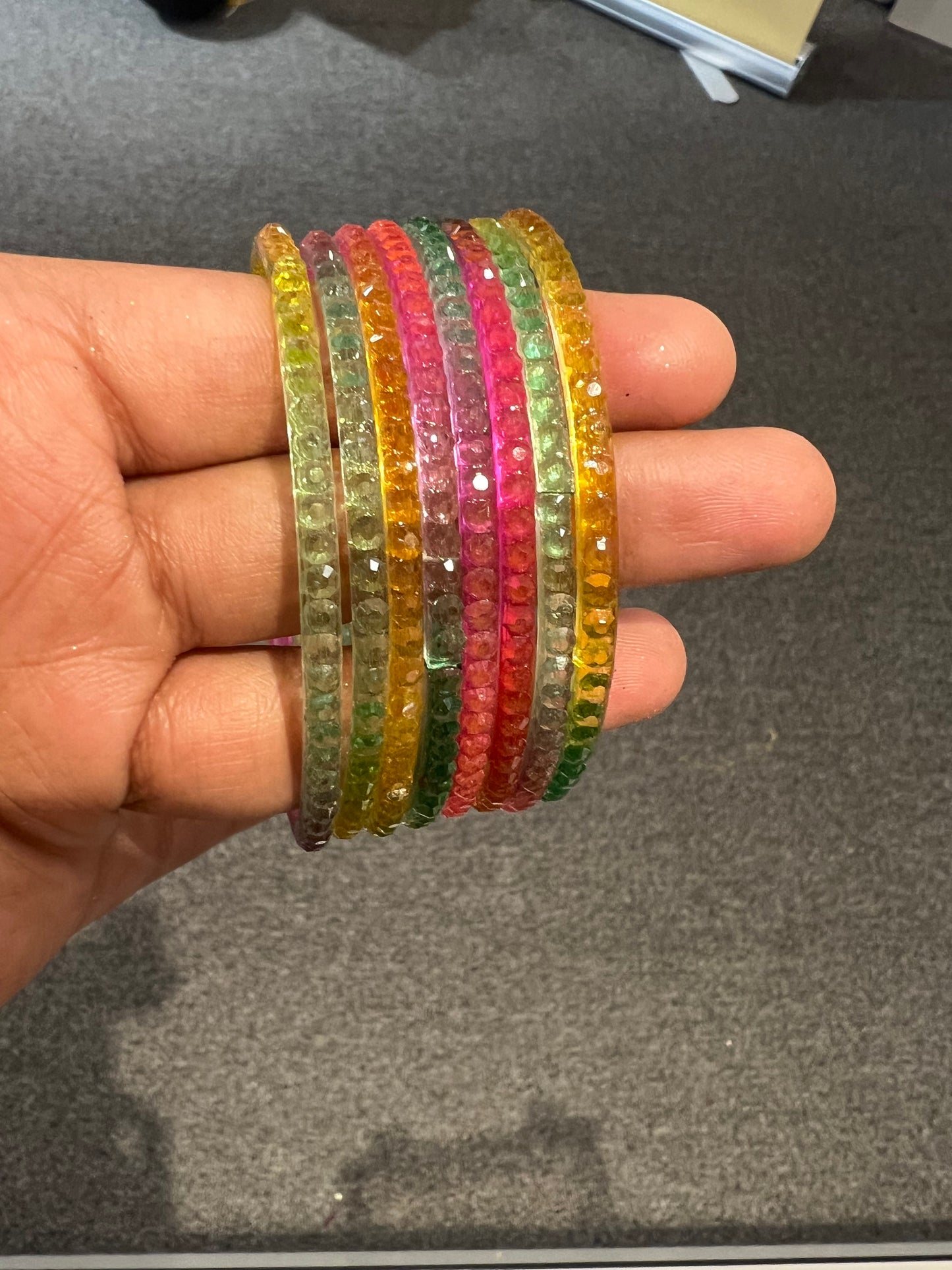 Stunning Multicolor Glass Bangles For Women
