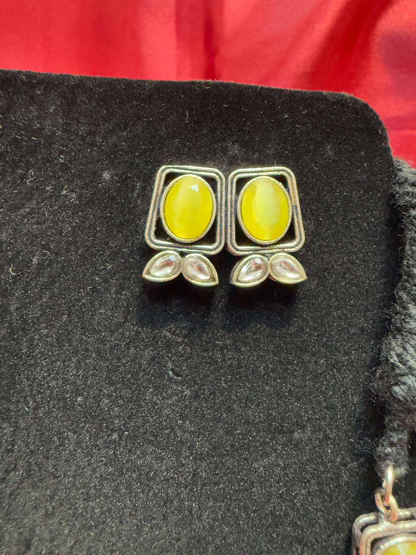 Oxidized Necklace With Earrings In Tempe